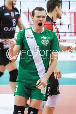  08.03.2017 RZESZOW<br />SIATKOWKA PLUSLIGA 2016/2017 MEN VOLLEYBALL POLAND POLISH PLUS LIGA LEAGUE SEASON 2016/2017 <br />MECZ ASSECO RESOVIA RZESZOW - AZS CZESTOCHOWA <br />N/Z MYKOLA MOROZ SYLWETKA RADOSC EMOCJE <br /> 