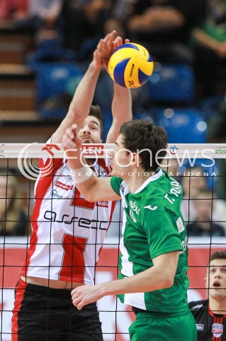  08.03.2017 RZESZOW<br />SIATKOWKA PLUSLIGA 2016/2017 MEN VOLLEYBALL POLAND POLISH PLUS LIGA LEAGUE SEASON 2016/2017 <br />MECZ ASSECO RESOVIA RZESZOW - AZS CZESTOCHOWA <br />N/Z DAWID DRYJA TOMASZ KOWALSKI <br /> 