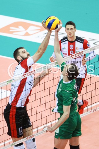  08.03.2017 RZESZOW<br />SIATKOWKA PLUSLIGA 2016/2017 MEN VOLLEYBALL POLAND POLISH PLUS LIGA LEAGUE SEASON 2016/2017 <br />MECZ ASSECO RESOVIA RZESZOW - AZS CZESTOCHOWA <br />N/Z MARCIN MOZDZONEK MYKOLA MOROZ <br /> 