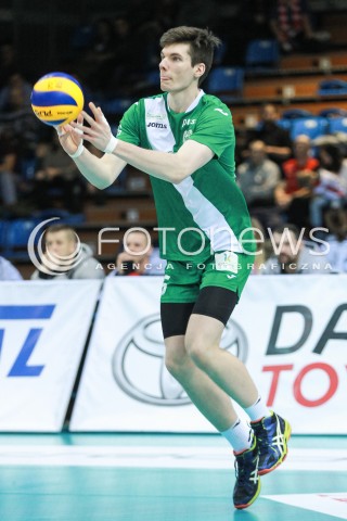  08.03.2017 RZESZOW<br />SIATKOWKA PLUSLIGA 2016/2017 MEN VOLLEYBALL POLAND POLISH PLUS LIGA LEAGUE SEASON 2016/2017 <br />MECZ ASSECO RESOVIA RZESZOW - AZS CZESTOCHOWA <br />N/Z MYKOLA MOROZ SYLWETKA <br /> 