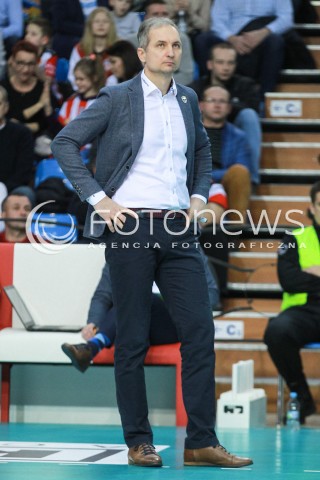  08.03.2017 RZESZOW<br />SIATKOWKA PLUSLIGA 2016/2017 MEN VOLLEYBALL POLAND POLISH PLUS LIGA LEAGUE SEASON 2016/2017 <br />MECZ ASSECO RESOVIA RZESZOW - AZS CZESTOCHOWA <br />N/Z ANDRZEJ KOWAL - I TRENER ( HEAD COACH ) SYLWETKA <br /> 