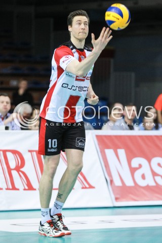  08.03.2017 RZESZOW<br />SIATKOWKA PLUSLIGA 2016/2017 MEN VOLLEYBALL POLAND POLISH PLUS LIGA LEAGUE SEASON 2016/2017 <br />MECZ ASSECO RESOVIA RZESZOW - AZS CZESTOCHOWA <br />N/Z JOCHEN SCHOPS SYLWETKA <br /> 