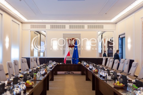  14.03.2016 WARSZAWA <br />POSIEDZENIE RADY MINISTROW <br />N/Z SALA POSIEDZIEN RADY MINISTROW WIDOK VIEW<br /> 