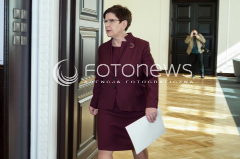  14.03.2016 WARSZAWA <br />POSIEDZENIE RADY MINISTROW <br />N/Z PREMIER BEATA SZYDLO<br /> 