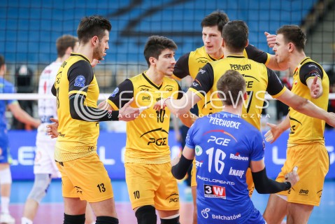  15.03.2017 LODZ POLAND<br />
SIATKOWKA LIGA MISTRZOW MEN CEV VOLLEYBALL CHAMPIONS LEAGUE 2016/2017 MATCH<br />
PGE SKRA BELCHATOW - CUCINE LUBE CIVITANOVA<br />
N/Z RADOSC EMOCJE WYGRANA<br />
 