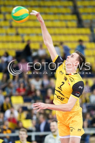  15.03.2017 LODZ POLAND<br />
SIATKOWKA LIGA MISTRZOW MEN CEV VOLLEYBALL CHAMPIONS LEAGUE 2016/2017 MATCH<br />
PGE SKRA BELCHATOW - CUCINE LUBE CIVITANOVA<br />
N/Z MARIUSZ WLAZLY SYLWETKA<br />
 