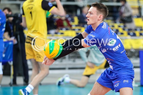  15.03.2017 LODZ POLAND<br />
SIATKOWKA LIGA MISTRZOW MEN CEV VOLLEYBALL CHAMPIONS LEAGUE 2016/2017 MATCH<br />
PGE SKRA BELCHATOW - CUCINE LUBE CIVITANOVA<br />
N/Z KACPER PIECHOCKI SYLWETKA<br />
 