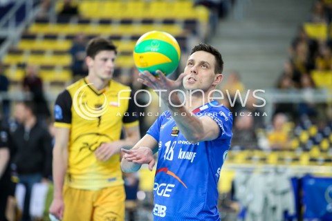  15.03.2017 LODZ POLAND<br />
SIATKOWKA LIGA MISTRZOW MEN CEV VOLLEYBALL CHAMPIONS LEAGUE 2016/2017 MATCH<br />
PGE SKRA BELCHATOW - CUCINE LUBE CIVITANOVA<br />
N/Z ROBER MILCZAREK SYLWETKA<br />
 