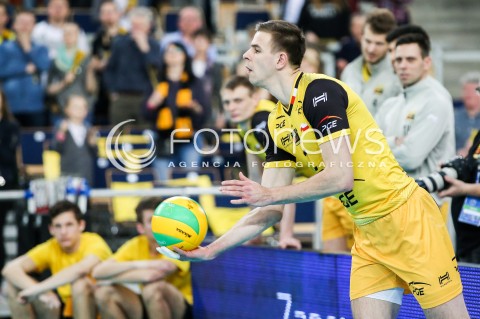  15.03.2017 LODZ POLAND<br />
SIATKOWKA LIGA MISTRZOW MEN CEV VOLLEYBALL CHAMPIONS LEAGUE 2016/2017 MATCH<br />
PGE SKRA BELCHATOW - CUCINE LUBE CIVITANOVA<br />
N/Z MARIUSZ WLAZLY SYLWETKA<br />
 
