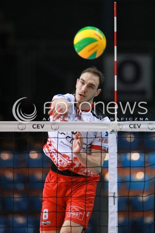  15.03.2017 RZESZOW POLAND<br />SIATKOWKA LIGA MISTRZOW <br />MEN CEV VOLLEYBALL CHAMPIONS LEAGUE 2016/2017<br />MECZ ASSECO RESOVIA - AZIMUT MODENA <br />N/Z MARKO IVOVIC SYLWETKA ATAK <br /> 