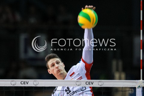  15.03.2017 RZESZOW POLAND<br />SIATKOWKA LIGA MISTRZOW <br />MEN CEV VOLLEYBALL CHAMPIONS LEAGUE 2016/2017<br />MECZ ASSECO RESOVIA - AZIMUT MODENA <br />N/Z THIBAULT ROSSARD SYLWETKA ATAK <br /> 