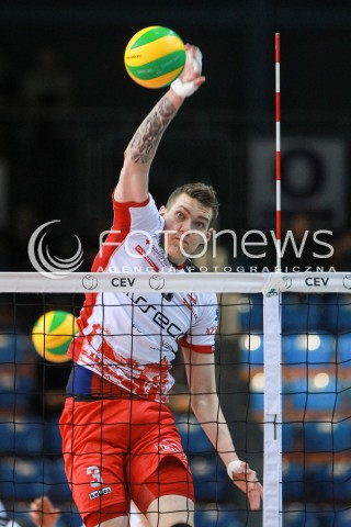  15.03.2017 RZESZOW POLAND<br />SIATKOWKA LIGA MISTRZOW <br />MEN CEV VOLLEYBALL CHAMPIONS LEAGUE 2016/2017<br />MECZ ASSECO RESOVIA - AZIMUT MODENA <br />N/Z BARTLOMIEJ LEMANSKI SYLWETKA ATAK <br /> 