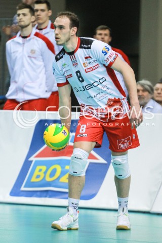  15.03.2017 RZESZOW POLAND<br />SIATKOWKA LIGA MISTRZOW <br />MEN CEV VOLLEYBALL CHAMPIONS LEAGUE 2016/2017<br />MECZ ASSECO RESOVIA - AZIMUT MODENA <br />N/Z MARKO IVOVIC SYLWETKA <br /> 