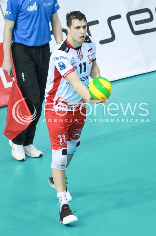  15.03.2017 RZESZOW POLAND<br />SIATKOWKA LIGA MISTRZOW <br />MEN CEV VOLLEYBALL CHAMPIONS LEAGUE 2016/2017<br />MECZ ASSECO RESOVIA - AZIMUT MODENA <br />N/Z FABIAN DRZYZGA SYLWETKA <br /> 
