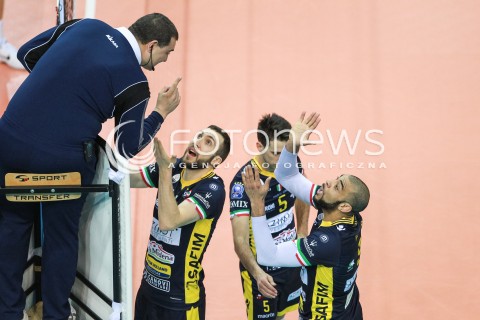  15.03.2017 RZESZOW POLAND<br />SIATKOWKA LIGA MISTRZOW <br />MEN CEV VOLLEYBALL CHAMPIONS LEAGUE 2016/2017<br />MECZ ASSECO RESOVIA - AZIMUT MODENA <br />N/Z NEMANJA PETRIC EARVIN NGAPETH SEDZIA DYSKUSJE<br /> 