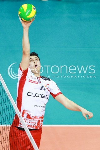  15.03.2017 RZESZOW POLAND<br />SIATKOWKA LIGA MISTRZOW <br />MEN CEV VOLLEYBALL CHAMPIONS LEAGUE 2016/2017<br />MECZ ASSECO RESOVIA - AZIMUT MODENA <br />N/Z FABIAN DRZYZGA SYLWETKA <br /> 