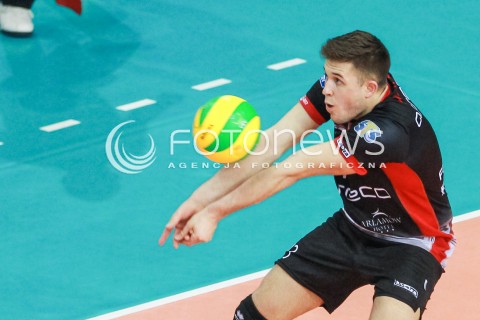  15.03.2017 RZESZOW POLAND<br />SIATKOWKA LIGA MISTRZOW <br />MEN CEV VOLLEYBALL CHAMPIONS LEAGUE 2016/2017<br />MECZ ASSECO RESOVIA - AZIMUT MODENA <br />N/Z MATEUSZ MASLOWSKI SYLWETKA <br /> 