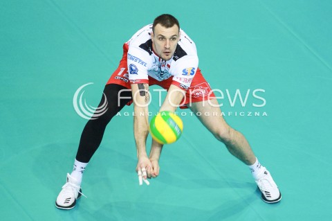  15.03.2017 RZESZOW POLAND<br />SIATKOWKA LIGA MISTRZOW <br />MEN CEV VOLLEYBALL CHAMPIONS LEAGUE 2016/2017<br />MECZ ASSECO RESOVIA - AZIMUT MODENA <br />N/Z GAVIN SCHMITT SYLWETKA <br /> 