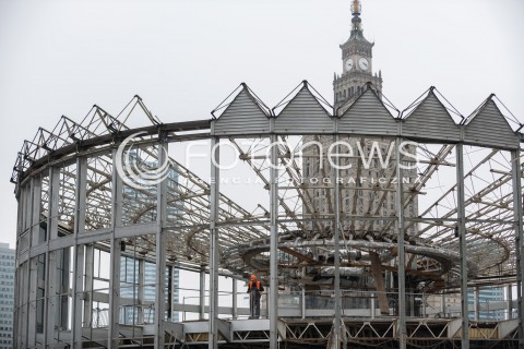  17.03.2017 WARSZAWA<br />ROZBIORKA ROTUNDY PKO<br />N/Z ROTUNDA PKO PALAC KULTURY I NAUKI<br /> 