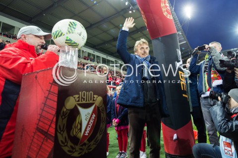  18.03.2017 LODZ POLSKA TRZECIA LIGA SEZON 2016/2017<br />WIDZEW LODZ - MOTOR LUBAWA<br />OTWARCIE STADIONU WIDZEWA LODZ <br />N/Z ZBIGNIEW BONIEK<br /> 