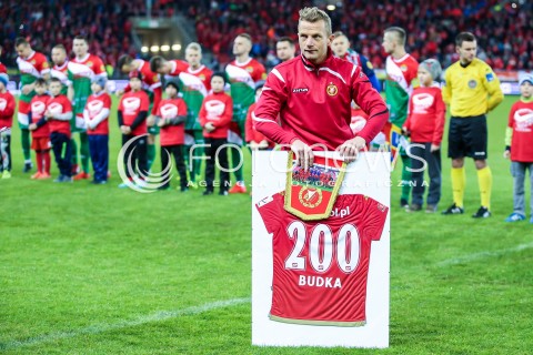  18.03.2017 LODZ POLSKA TRZECIA LIGA SEZON 2016/2017<br />WIDZEW LODZ - MOTOR LUBAWA<br />OTWARCIE STADIONU WIDZEWA LODZ <br />N/Z ADRIAN BUDKA<br /> 