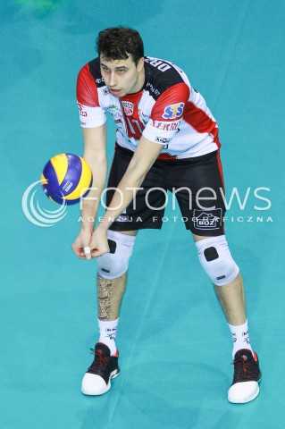  18.03.2017 RZESZOW <br />SIATKOWKA PLUSLIGA 2016/2017 MEN VOLLEYBALL POLAND POLISH PLUS LIGA LEAGUE SEASON 2016/2017 <br />MECZ ASSECO RESOVIA RZESZOW - EFFECTOR KIELCE<br />N/Z FABIAN DRZYZGA SYLWETKA <br /> 