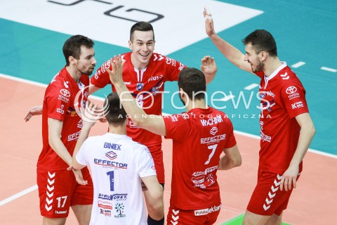  18.03.2017 RZESZOW <br />SIATKOWKA PLUSLIGA 2016/2017 MEN VOLLEYBALL POLAND POLISH PLUS LIGA LEAGUE SEASON 2016/2017 <br />MECZ ASSECO RESOVIA RZESZOW - EFFECTOR KIELCE<br />N/Z MARCIN KOMENDA RADOSC EMOCJE <br /> 