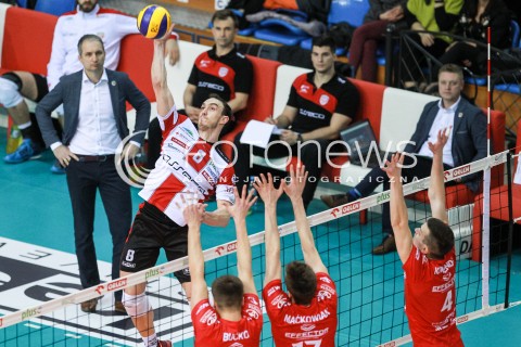  18.03.2017 RZESZOW <br />SIATKOWKA PLUSLIGA 2016/2017 MEN VOLLEYBALL POLAND POLISH PLUS LIGA LEAGUE SEASON 2016/2017 <br />MECZ ASSECO RESOVIA RZESZOW - EFFECTOR KIELCE<br />N/Z MARKO IVOVIC <br /> 