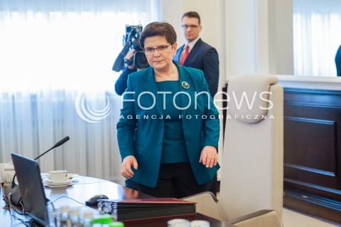  21.03.2016 WARSZAWA <br />POSIEDZENIE RADY MINISTROW <br />N/Z PREMIER BEATA SZYDLO<br /> 