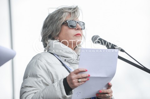  25.03.2017 WARSZAWA<br />MARSZ DLA EUROPY KOCHAM CIE EUROPO<br />N/Z KRYSTYNA JANDA<br /> 