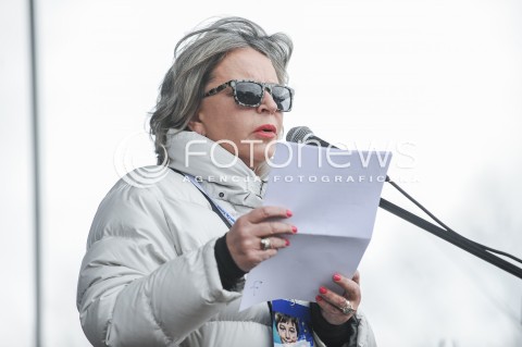  25.03.2017 WARSZAWA<br />MARSZ DLA EUROPY KOCHAM CIE EUROPO<br />N/Z KRYSTYNA JANDA<br /> 