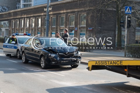 Wypadek samochodowy w Warszawie