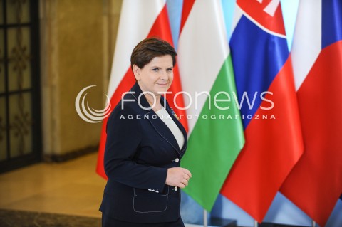 28.03.2017 WARSZAWA<br />SPOTKANIE SZEFOW RZADOW GRUPY WYSZEHRADZKIEJ<br />N/Z PREMIER BEATA SZYDLO <br /> 