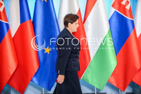  28.03.2017 WARSZAWA<br />SPOTKANIE SZEFOW RZADOW GRUPY WYSZEHRADZKIEJ<br />N/Z PREMIER BEATA SZYDLO<br /> 
