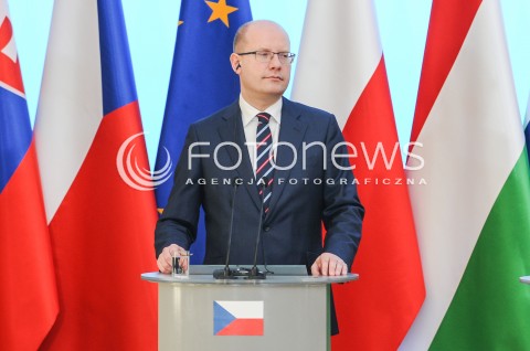  28.03.2017 WARSZAWA<br />SPOTKANIE SZEFOW RZADOW GRUPY WYSZEHRADZKIEJ<br />N/Z BOHUSLAV SOBOTKA<br /> 