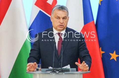  28.03.2017 WARSZAWA<br />SPOTKANIE SZEFOW RZADOW GRUPY WYSZEHRADZKIEJ<br />N/Z VIKTOR ORBAN<br /> 