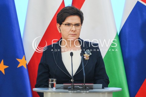  28.03.2017 WARSZAWA<br />SPOTKANIE SZEFOW RZADOW GRUPY WYSZEHRADZKIEJ<br />N/Z PREMIER BEATA SZYDLO<br /> 