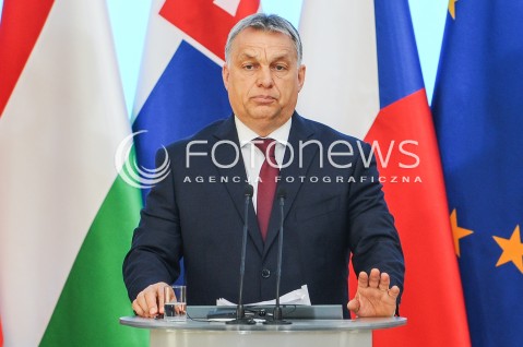  28.03.2017 WARSZAWA<br />SPOTKANIE SZEFOW RZADOW GRUPY WYSZEHRADZKIEJ<br />N/Z VIKTOR ORBAN<br /> 