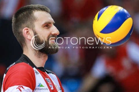  01.04.2017 RZESZOW<br />SIATKOWKA PLUSLIGA 2016/2017 MEN VOLLEYBALL POLAND POLISH PLUS LIGA LEAGUE SEASON 2016/2017<br />MECZ ASSECO RESOVIA RZESZOW - ZAKSA KEDZIERZYN KOZLE <br />N/Z MARCIN MOZDZONEK SYLWETKA <br /> 