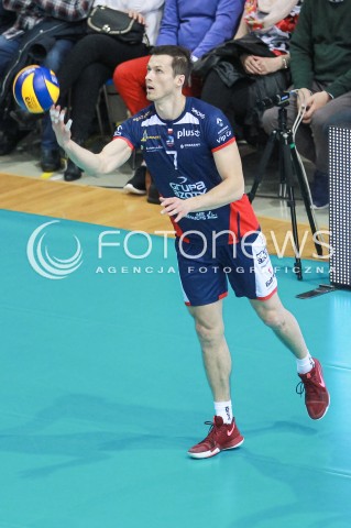  01.04.2017 RZESZOW<br />SIATKOWKA PLUSLIGA 2016/2017 MEN VOLLEYBALL POLAND POLISH PLUS LIGA LEAGUE SEASON 2016/2017<br />MECZ ASSECO RESOVIA RZESZOW - ZAKSA KEDZIERZYN KOZLE <br />N/Z RAFAL BUSZEK SYLWETKA <br /> 