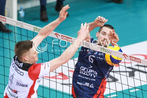  01.04.2017 RZESZOW<br />SIATKOWKA PLUSLIGA 2016/2017 MEN VOLLEYBALL POLAND POLISH PLUS LIGA LEAGUE SEASON 2016/2017<br />MECZ ASSECO RESOVIA RZESZOW - ZAKSA KEDZIERZYN KOZLE <br />N/Z DAWID KONARSKI JOHN GORDON PERRIN <br /> 
