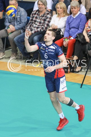  01.04.2017 RZESZOW<br />SIATKOWKA PLUSLIGA 2016/2017 MEN VOLLEYBALL POLAND POLISH PLUS LIGA LEAGUE SEASON 2016/2017<br />MECZ ASSECO RESOVIA RZESZOW - ZAKSA KEDZIERZYN KOZLE <br />N/Z DAWID KONARSKI SYLWETKA <br /> 