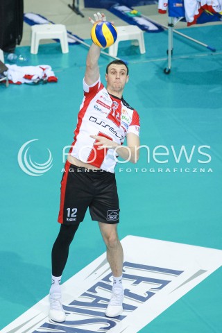  01.04.2017 RZESZOW<br />SIATKOWKA PLUSLIGA 2016/2017 MEN VOLLEYBALL POLAND POLISH PLUS LIGA LEAGUE SEASON 2016/2017<br />MECZ ASSECO RESOVIA RZESZOW - ZAKSA KEDZIERZYN KOZLE <br />N/Z GAVIN SCHMITT SYLWETKA <br /> 