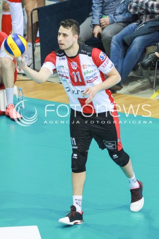  01.04.2017 RZESZOW<br />SIATKOWKA PLUSLIGA 2016/2017 MEN VOLLEYBALL POLAND POLISH PLUS LIGA LEAGUE SEASON 2016/2017<br />MECZ ASSECO RESOVIA RZESZOW - ZAKSA KEDZIERZYN KOZLE <br />N/Z FABIAN DRZYZGA SYLWETKA <br /> 