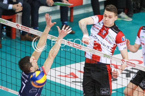  01.04.2017 RZESZOW<br />SIATKOWKA PLUSLIGA 2016/2017 MEN VOLLEYBALL POLAND POLISH PLUS LIGA LEAGUE SEASON 2016/2017<br />MECZ ASSECO RESOVIA RZESZOW - ZAKSA KEDZIERZYN KOZLE <br />N/Z BARTLOMIEJ LEMANSKI <br /> 