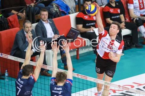  01.04.2017 RZESZOW<br />SIATKOWKA PLUSLIGA 2016/2017 MEN VOLLEYBALL POLAND POLISH PLUS LIGA LEAGUE SEASON 2016/2017<br />MECZ ASSECO RESOVIA RZESZOW - ZAKSA KEDZIERZYN KOZLE <br />N/Z JOCHEN SCHOPS ( SCHOEPS ) <br /> 
