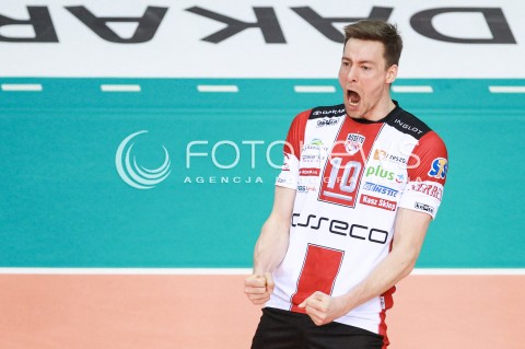  01.04.2017 RZESZOW<br />SIATKOWKA PLUSLIGA 2016/2017 MEN VOLLEYBALL POLAND POLISH PLUS LIGA LEAGUE SEASON 2016/2017<br />MECZ ASSECO RESOVIA RZESZOW - ZAKSA KEDZIERZYN KOZLE <br />N/Z JOCHEN SCHOPS ( SCHOEPS ) RADOSC EMOCJE SYLWETKA <br /> 