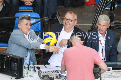  01.04.2017 RZESZOW<br />SIATKOWKA PLUSLIGA 2016/2017 MEN VOLLEYBALL POLAND POLISH PLUS LIGA LEAGUE SEASON 2016/2017<br />MECZ ASSECO RESOVIA RZESZOW - ZAKSA KEDZIERZYN KOZLE <br />N/Z IRENEUSZ MAZUR TOMASZ SWEDROWSKI<br /> 