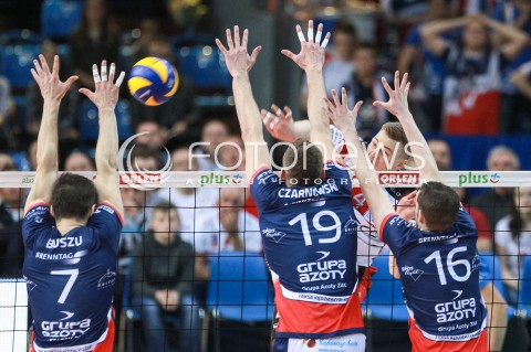  01.04.2017 RZESZOW<br />SIATKOWKA PLUSLIGA 2016/2017 MEN VOLLEYBALL POLAND POLISH PLUS LIGA LEAGUE SEASON 2016/2017<br />MECZ ASSECO RESOVIA RZESZOW - ZAKSA KEDZIERZYN KOZLE <br />N/Z JOHN GORDON PERRIN <br /> 