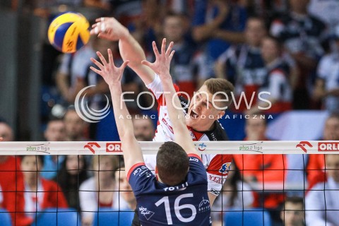  01.04.2017 RZESZOW<br />SIATKOWKA PLUSLIGA 2016/2017 MEN VOLLEYBALL POLAND POLISH PLUS LIGA LEAGUE SEASON 2016/2017<br />MECZ ASSECO RESOVIA RZESZOW - ZAKSA KEDZIERZYN KOZLE <br />N/Z JOHN GORDON PERRIN <br /> 